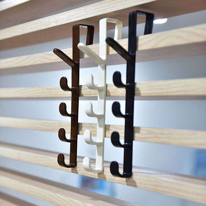 Multipurpose Door Hanging Plastic Hook Set