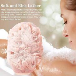 Double Sided Bath Loofah Glove Mesh Shower Mitt Body Scrubber