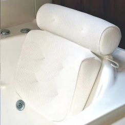Spa Bath Pillow 6 Strong Non Slip Suction Cups