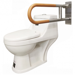 304 Stainless Steel Safety Armrest Handles Toilet Folding Flip Up Swing Up Grab Bars